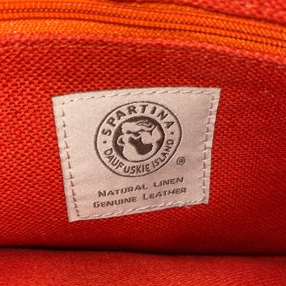 Spartina Navy, White and Orange Crossbody Bag - Picture 7 of 12